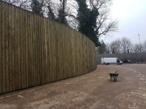 Acoustic fence for garden soundproofing