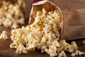 popcorn spillage noisiest food